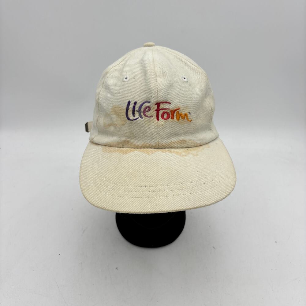 Vintage 90s LifeForm Promo Embroidered Strapback Baseball Dad Cap Hat